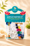 All-in-One Acrylic Painting Kit – 12 Colours, Brushes & Palette for Creative Play