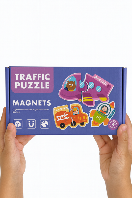 Traffic Puzzle Magnet